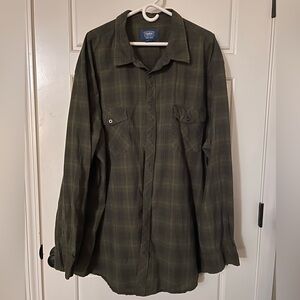 Foundry 4XLT Men’s Plaid Long Sleeve Shirt.